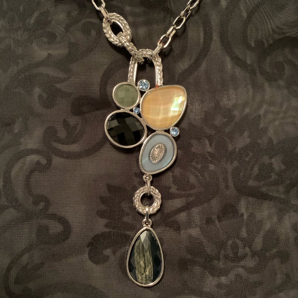 lia sophia Silvertone Necklace